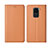 Funda de Cuero Cartera con Soporte Carcasa T07 para Xiaomi Redmi 10X 4G Naranja