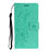 Funda de Cuero Cartera con Soporte Carcasa T08 para Huawei P40 Pro Verde