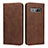 Funda de Cuero Cartera con Soporte Carcasa T08 para Samsung Galaxy S10 Plus Marron