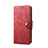 Funda de Cuero Cartera con Soporte Carcasa T08 para Samsung Galaxy S10e Rojo