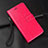 Funda de Cuero Cartera con Soporte Carcasa T10 para Huawei P20 Rosa Roja