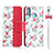 Funda de Cuero Cartera con Soporte Carcasa T10 para Huawei P30 Lite New Edition Rojo