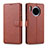 Funda de Cuero Cartera con Soporte Carcasa T11 para Huawei Mate 30 Pro Marron