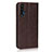 Funda de Cuero Cartera con Soporte Carcasa T11 para Huawei Nova 5T Marron