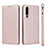 Funda de Cuero Cartera con Soporte Carcasa T11 para Huawei P30 Oro Rosa