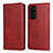 Funda de Cuero Cartera con Soporte Carcasa T11 para Huawei P40 Rojo