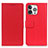 Funda de Cuero Cartera con Soporte Carcasa T14 para Apple iPhone 14 Pro Rojo