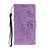 Funda de Cuero Cartera con Soporte Carcasa T14 para Huawei P40 Morado