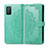 Funda de Cuero Cartera con Soporte Carcasa T14 para Xiaomi Poco M3 Menta Verde