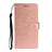 Funda de Cuero Cartera con Soporte Carcasa T15 para Huawei P40 Oro Rosa