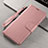Funda de Cuero Cartera con Soporte Carcasa T15 para Xiaomi Mi Note 10 Oro Rosa