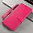 Funda de Cuero Cartera con Soporte Carcasa T15 para Xiaomi Mi Note 10 Rosa Roja