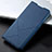 Funda de Cuero Cartera con Soporte Carcasa T15 para Xiaomi Redmi Note 8 Pro Azul