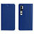 Funda de Cuero Cartera con Soporte Carcasa T16 para Xiaomi Mi Note 10 Azul