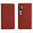 Funda de Cuero Cartera con Soporte Carcasa T16 para Xiaomi Mi Note 10 Marron