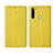 Funda de Cuero Cartera con Soporte Carcasa T16 para Xiaomi Redmi Note 8 (2021) Amarillo