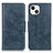 Funda de Cuero Cartera con Soporte Carcasa T17 para Apple iPhone 14 Plus Azul