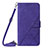 Funda de Cuero Cartera con Soporte Carcasa Y01B para Apple iPhone 13 Morado