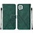 Funda de Cuero Cartera con Soporte Carcasa Y01B para Samsung Galaxy M22 4G Verde