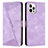 Funda de Cuero Cartera con Soporte Carcasa Y01X para Apple iPhone 14 Pro Max Purpura Claro