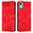 Funda de Cuero Cartera con Soporte Carcasa Y01X para Nokia C12 Plus Rojo