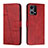 Funda de Cuero Cartera con Soporte Carcasa Y01X para Oppo F21 Pro 4G Rojo