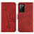 Funda de Cuero Cartera con Soporte Carcasa Y01X para Samsung Galaxy Note 20 Ultra 5G Rojo
