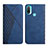 Funda de Cuero Cartera con Soporte Carcasa Y02X para Motorola Moto E20 Azul