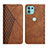 Funda de Cuero Cartera con Soporte Carcasa Y02X para Motorola Moto Edge 20 Lite 5G Marron