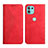 Funda de Cuero Cartera con Soporte Carcasa Y02X para Motorola Moto Edge 20 Lite 5G Rojo