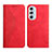 Funda de Cuero Cartera con Soporte Carcasa Y02X para Motorola Moto Edge 30 Pro 5G Rojo