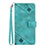 Funda de Cuero Cartera con Soporte Carcasa Y03B para Huawei Honor 9X Verde