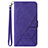 Funda de Cuero Cartera con Soporte Carcasa Y03B para Samsung Galaxy M02s Morado