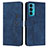 Funda de Cuero Cartera con Soporte Carcasa Y03X para Motorola Moto Edge 20 5G Azul