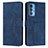 Funda de Cuero Cartera con Soporte Carcasa Y03X para Motorola Moto Edge 20 Pro 5G Azul