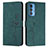 Funda de Cuero Cartera con Soporte Carcasa Y03X para Motorola Moto Edge 20 Pro 5G Verde