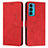 Funda de Cuero Cartera con Soporte Carcasa Y03X para Motorola Moto Edge Lite 5G Rojo