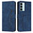 Funda de Cuero Cartera con Soporte Carcasa Y03X para Motorola Moto Edge S30 5G Azul