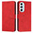 Funda de Cuero Cartera con Soporte Carcasa Y03X para Motorola Moto Edge X30 5G Rojo