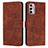 Funda de Cuero Cartera con Soporte Carcasa Y03X para Motorola Moto G Stylus (2022) 4G Marron