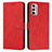 Funda de Cuero Cartera con Soporte Carcasa Y03X para Motorola Moto G Stylus (2022) 4G Rojo