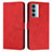 Funda de Cuero Cartera con Soporte Carcasa Y03X para Motorola Moto G200 5G Rojo