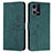 Funda de Cuero Cartera con Soporte Carcasa Y03X para Oppo F21 Pro 4G Verde