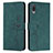 Funda de Cuero Cartera con Soporte Carcasa Y03X para Samsung Galaxy M02 Verde