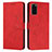 Funda de Cuero Cartera con Soporte Carcasa Y03X para Samsung Galaxy S20 5G Rojo