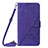 Funda de Cuero Cartera con Soporte Carcasa Y04B para Samsung Galaxy S20 5G Morado