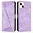 Funda de Cuero Cartera con Soporte Carcasa Y04X para Apple iPhone 13 Morado
