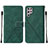 Funda de Cuero Cartera con Soporte Carcasa Y07B para Samsung Galaxy S21 Ultra 5G Verde