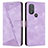 Funda de Cuero Cartera con Soporte Carcasa Y07X para Motorola Moto G Play (2023) Morado