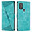 Funda de Cuero Cartera con Soporte Carcasa Y07X para Motorola Moto G Play (2023) Verde